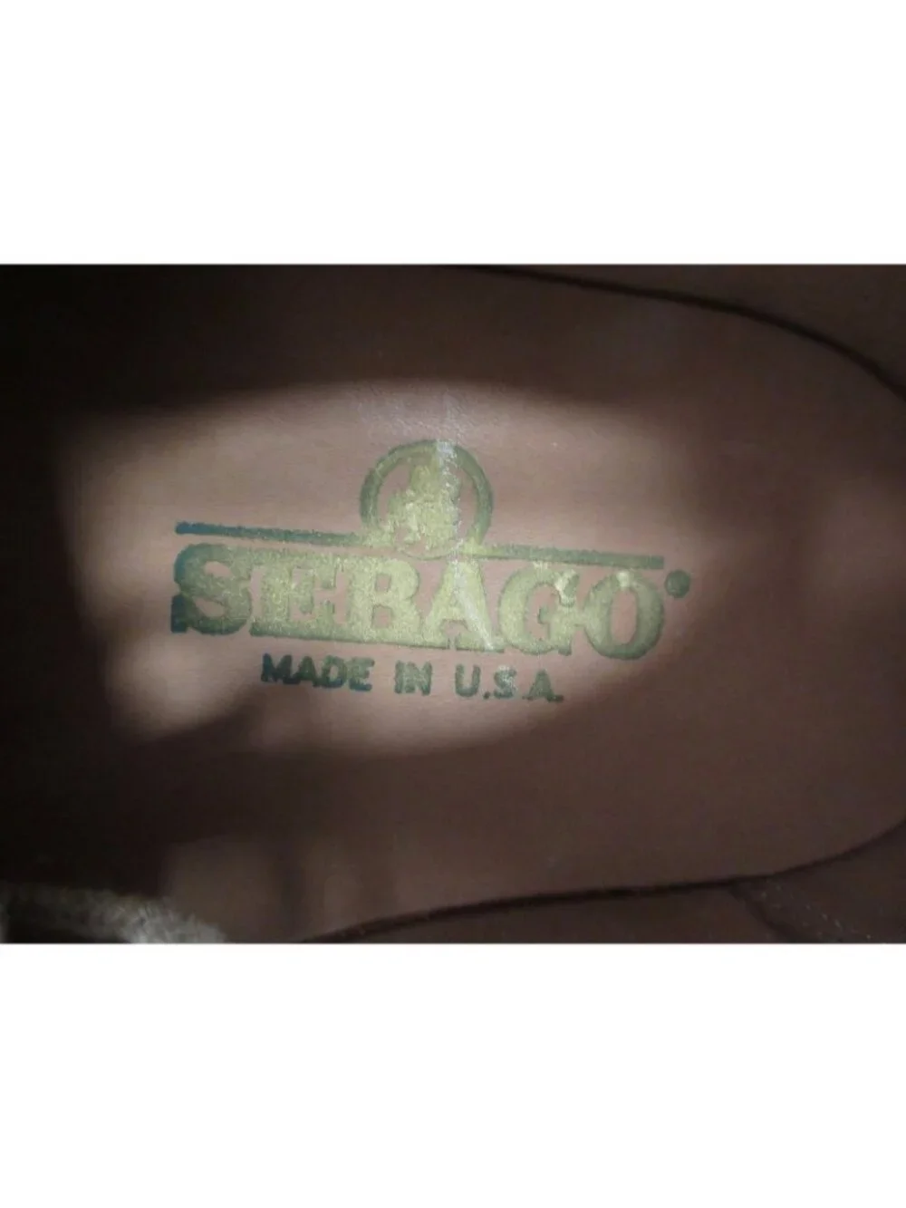 VINTAGE Sebago Shoes 11 M Tan Brockport Oxford Suede Plain Toe USA NEW